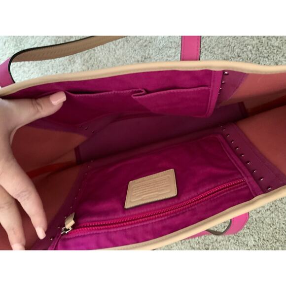 Coach Metro Color Block Studded Tote - Y2K Corporate Baddie - Picture 4 of 5